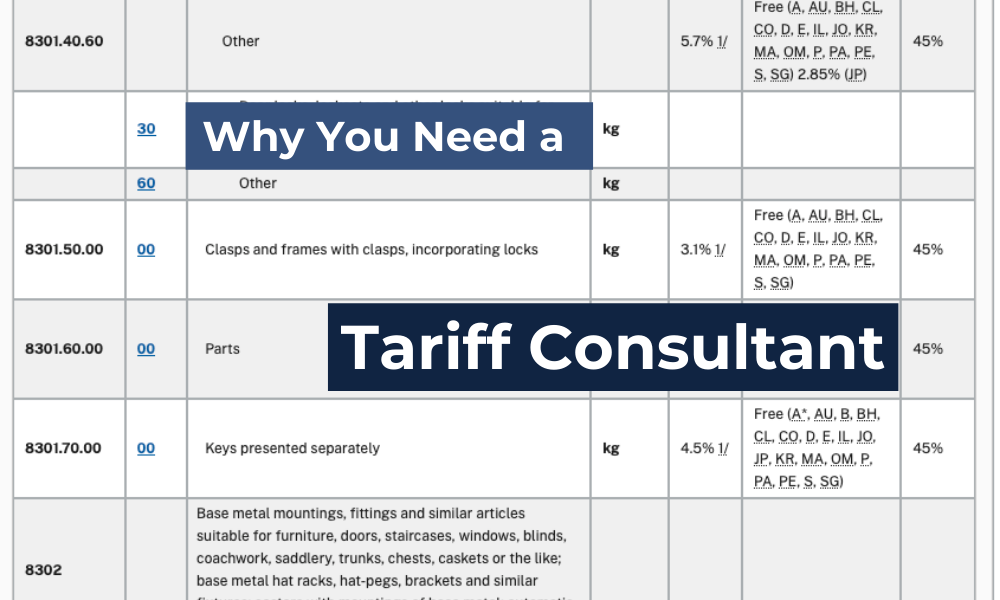 Unlocking Savings Why You Need a Tariff Consultant for HTSUS